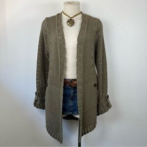 Women's Open Knit Cardigan Sweater